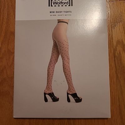 Wolford 14964 Mini Daisy Tights Fairly Light/Black Size XS